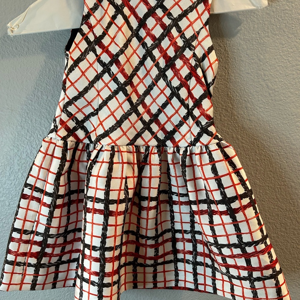 Crewcuts Kids Dress with Red and Black Grid Pattern